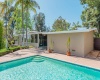 7873 Woodrow Wilson Drive Pool Area Looking Toward House