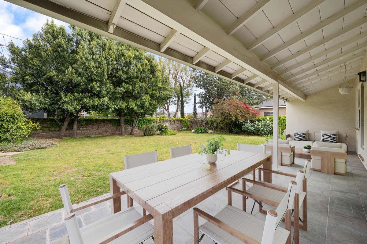 7018 Aldea Avenue Patio and Yard Virtually Staged