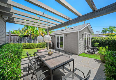 568 N Gower Patio Looking to Guest House