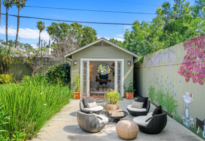 1314 N Genesee Yard Looking Toward Studio/Office