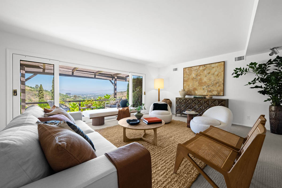 Rhinestone Living Room with View