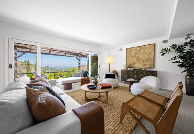 Rhinestone Living Room with View