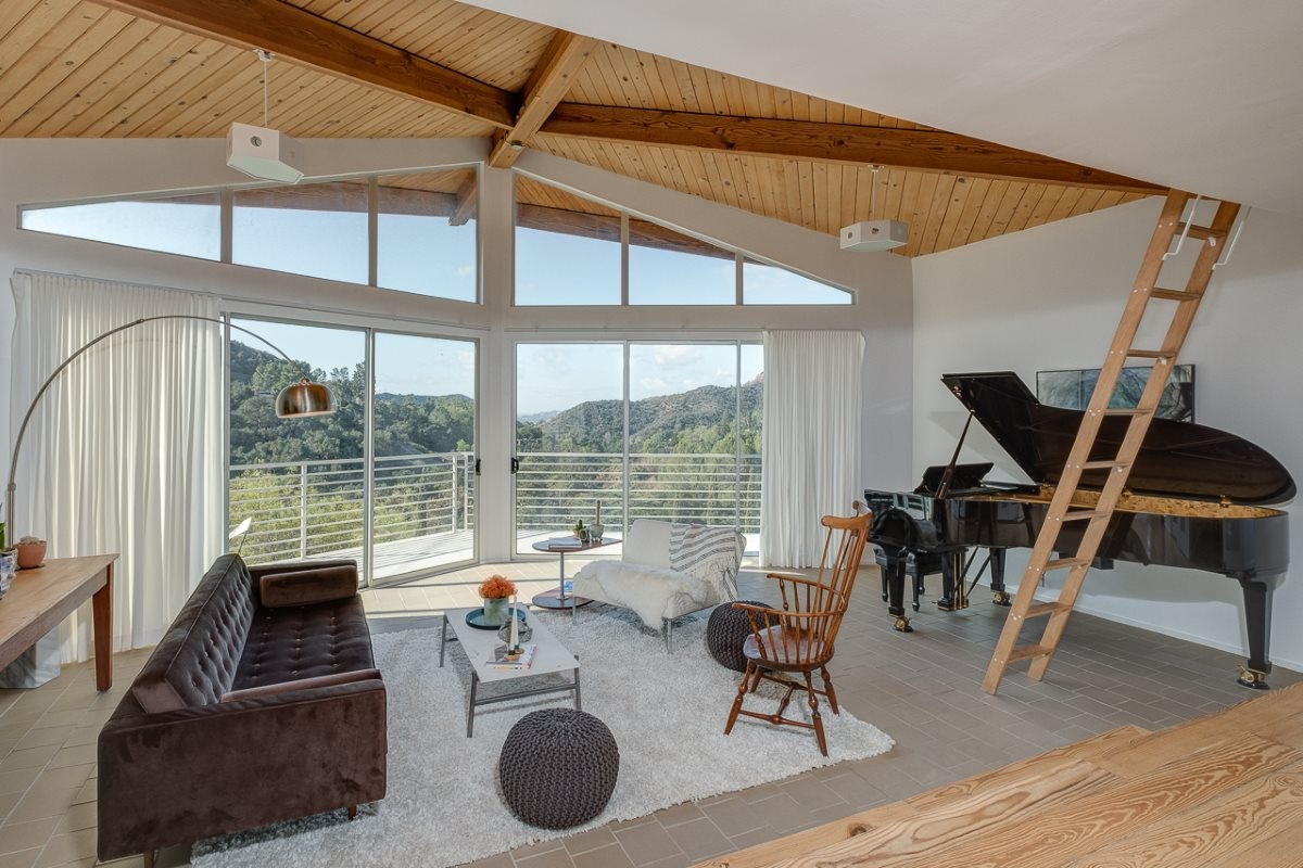 3229 Buckingham Chevy Chase Canyon Mid-Century Modern 91206 Living Room