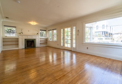 1411 N Stanley Avenue Stanley Avenue Square Adjacent Bungalow Lease 90046 Living Room